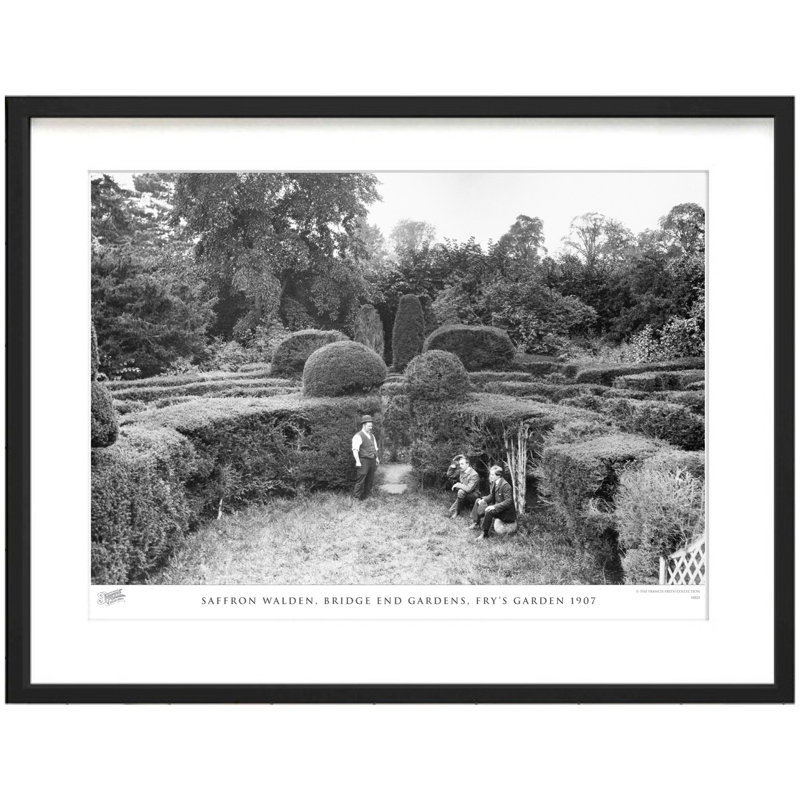 Saffron Walden, Bridge End Gardens, Fry's Garden 1907 by Francis Frith - Single Picture Frame Print