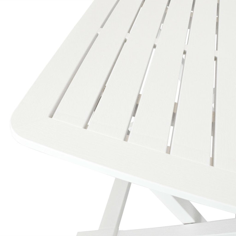 Jackson 2 - Person Patio Dining Set with Rectangular Table, White