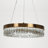  Shymir Gold Crystal Drum Integrated LED Chandelier