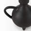 Vase en métal noir mat d'inspiration italienne