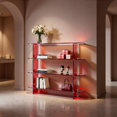 Red Acrylic Display Shelf