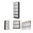 Matt Gray And White 5-Shelf Bookcase-230035852