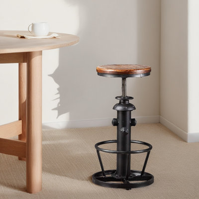 Tabouret de bar antique et industriel