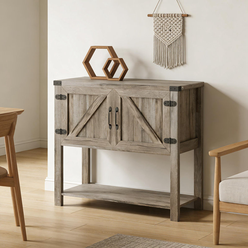 Deans avec 2 portes et tablette inférieure ouverte, Brun