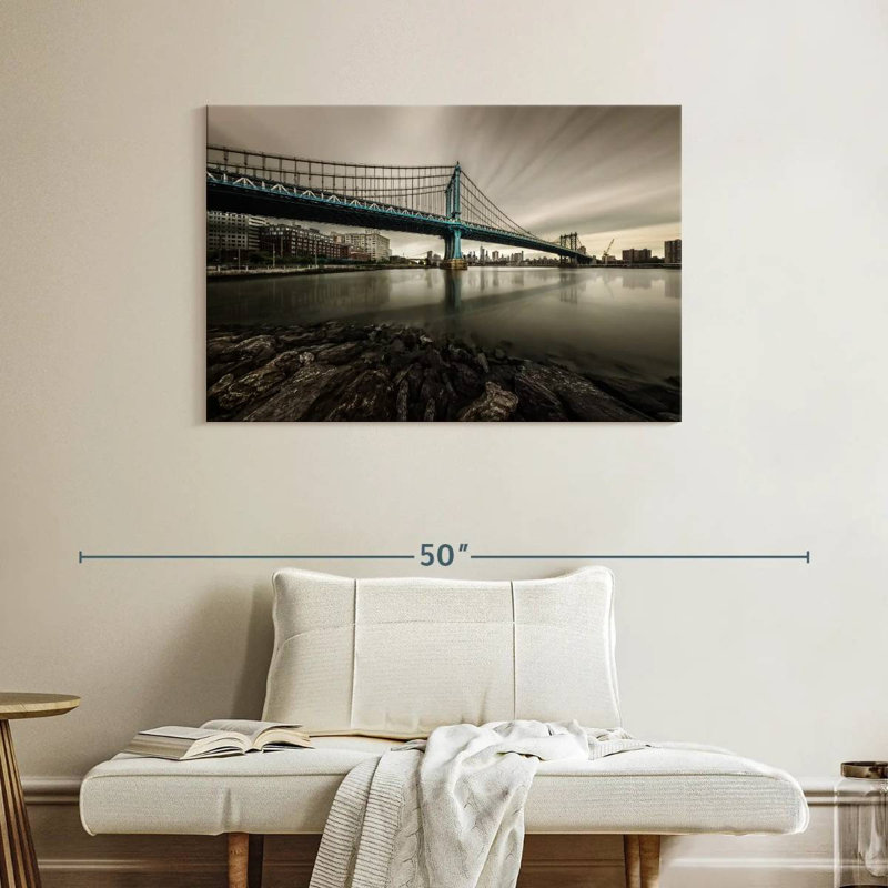 Lilie Manhattan Bridge NY, H 26 po x l 39 po