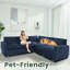 Canapé-lit modulaire en L 100 po Chenille-562615314
