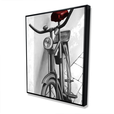 Abandoned Bicycle - Minimalist Living Room Canvas Art Decor