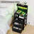 Led Nighstand With Charging Station, Dresser Nightstand With 3 Drawers And Led Lights, Storage Side Table With 3 Shelf And Hooks