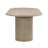Calder 7-Piece Mid-Century Modern Oval Wood Dining Table Set With Upholstered Arm Chairs