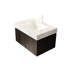 Meuble-lavabo de 30 po avec comptoir en pierre frittée blanche, vasque en céramique, armoire de rangement en contreplaqué, tiroir et porte, eau, meuble-lavabo à système de fermeture en douceur, trou de robinet pré-percé, flottant-130837031-130837032