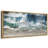 Coastal Beach " Extra Large Ocean's Edge Abstract Textured Waves And Shoreline Beach Coastal Nautical Decor "-94945983-111176062