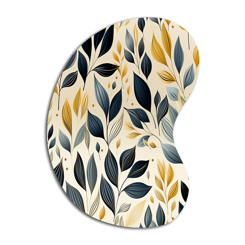 Lark Manor Wendover - Plants Boom Shape Irregular Metal Wall Decor ...
