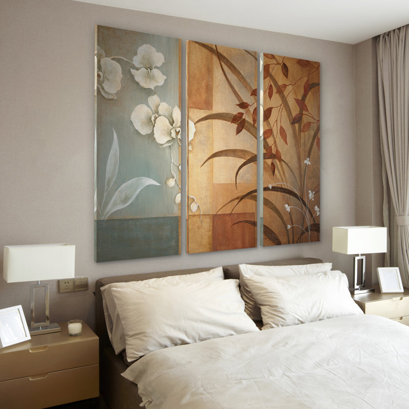 « orchidée élégance ii », reproduction de peinture à l’acrylique à multiples images sur toile tendue, H 24 po x l 36 po