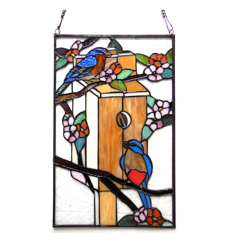 Panneau de fenêtre en verre tiffany