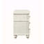 Table de chevet au fini blanc antique