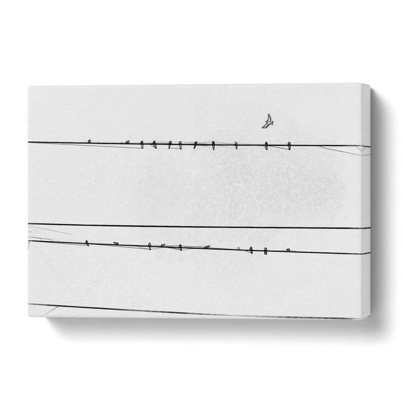 Birds on a Wire - Wrapped Canvas, 91.4 cm H x 61 cm W