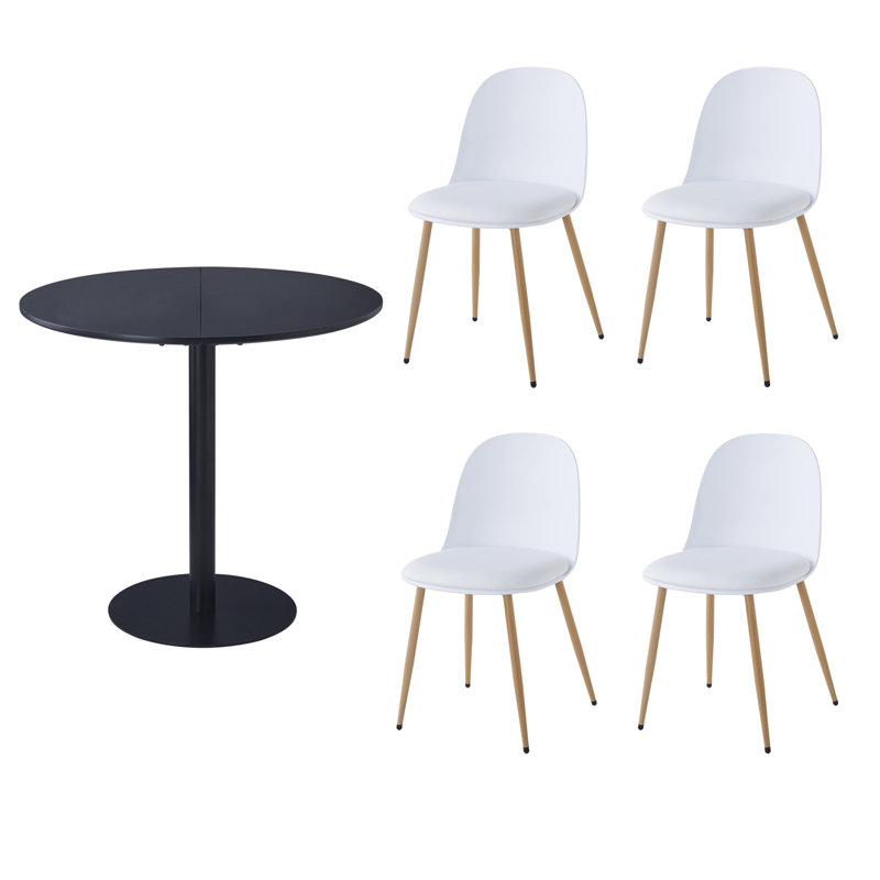 4 - Person Dining Set, Black