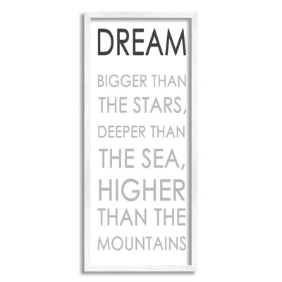 Traduction libre «Dream Bigger Than the Stars» par Anna Quach - Art textuel