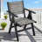 Lounge Chair CHARCOAL GREY  Color, Suitable For All Seasons: Outdoor Lounge Chair, Made Of Sturdy HIPS Material, Equipped With 304 Stainless Steel Accessories.-1478246602