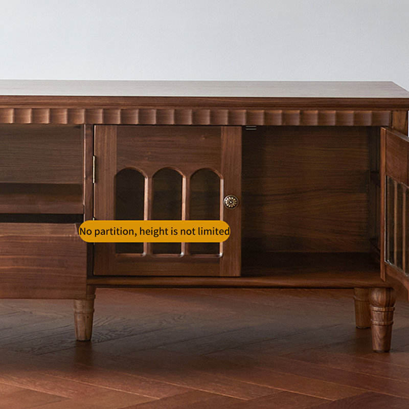 Meuble télé de luxe avec charme rétro, L 82,67 po