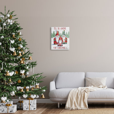 «Gnome For Christmas», art mural encadré flottant par Paul Brent