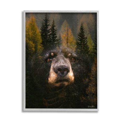 Abstrait ours noir sauvage F par Denise Brown 966