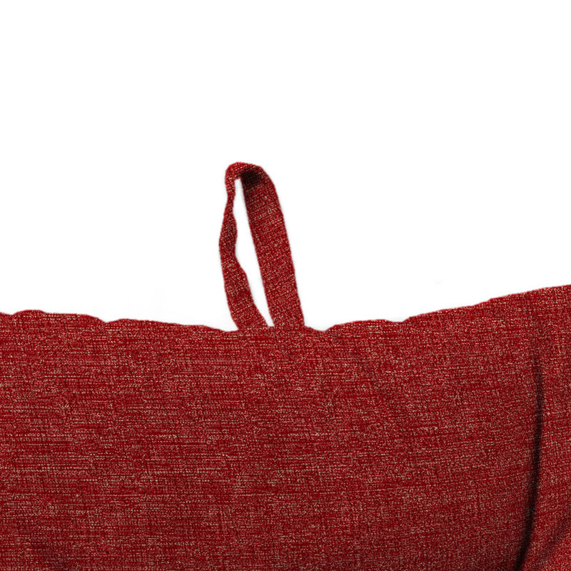 21" x 38" Outdoor Chair Cushion with Ties and Loop, Saucy Red