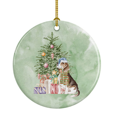 Figurine suspendue Christmas Beagle