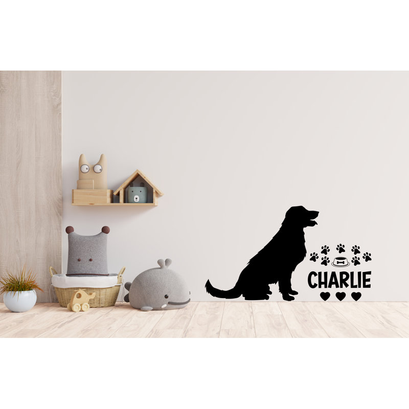 Décalcomanie murale pour chien, décoration murale toilettage, décalcomanies pour animaux de compagnie, cadeau d'amant de compagnie, décalque de vinyle pour animal de compagnie pour chien, décalque de vinyle pour animal 567DLU