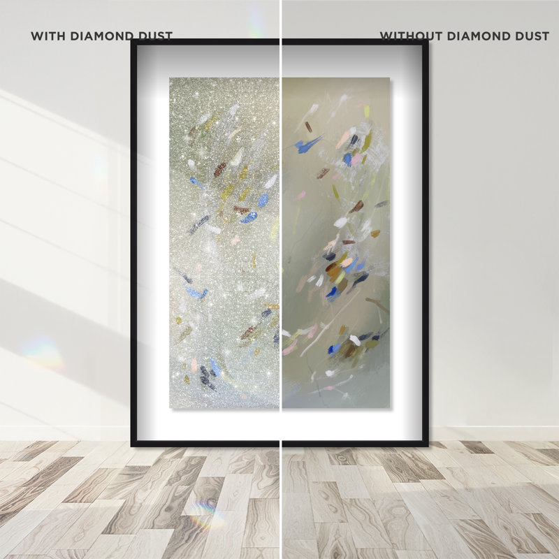 Spontaneous Trace Shadowbox Abstract Print by Oliver Gal, Black Frame, 10 x 15, 31.5"H x 46.5"W, Black Shadowbox