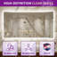 Miroir mural de salle de bain 66 po x 36 po à 3 lumières rétro-éclairées et éclairées à l'avant, 3 lumières à intensité variable