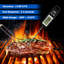 Thermomètre à viande à lecture instantanée, sonde non pliable en acier inoxydable de qualité alimentaire 304, thermomètre de cuisson pour barbecue de 50 300 à 300 ℃ avec rétroéclairage, fixation magnétique et arrêt automatique pour la cuisson au four du barbecue