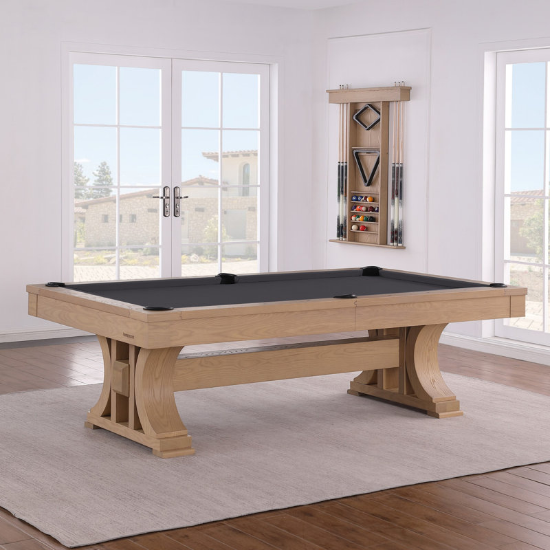 Table de billard en ardoise 8 pi Madero Madero, Gris anthracite, Non, Frêne clair brossé