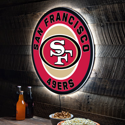NFL LED Round Lighted Wall Sign