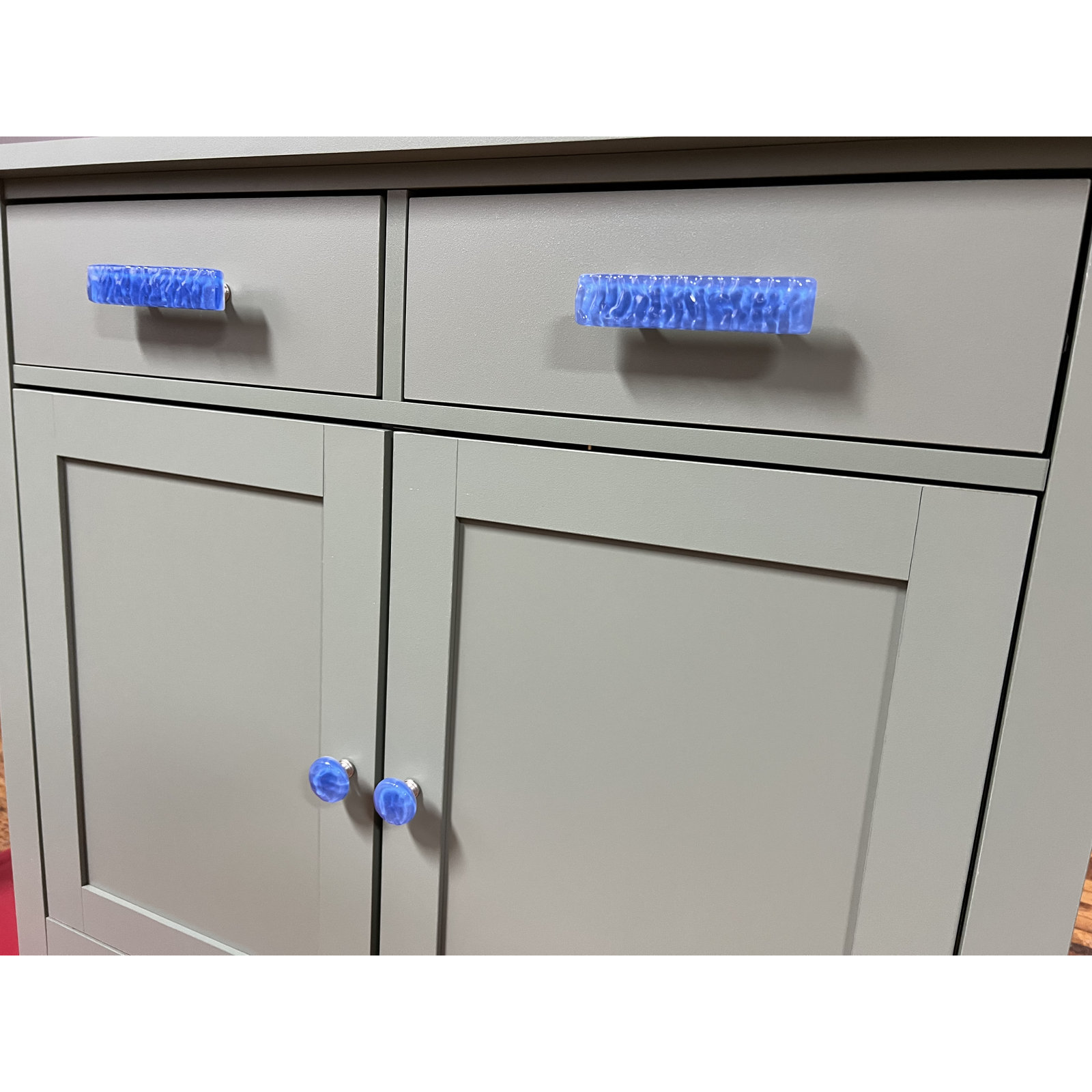 Glacier Mushroom Knob Knob, Satin Nickel, Pale Yellow