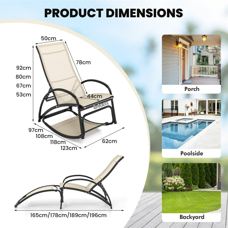 62cm Long Single Chaise