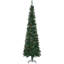 Arbre de Noël artificiel 7,5 pi avec aiguilles de pin minces avec branches réalistes, pommes de pin et base en métal