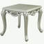 Table de bout champagne avec pieds en métal