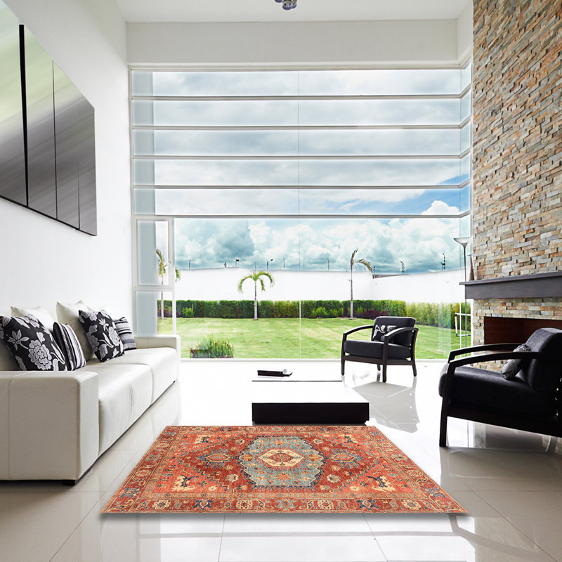 Abstract Indoor Rug, Square 8'