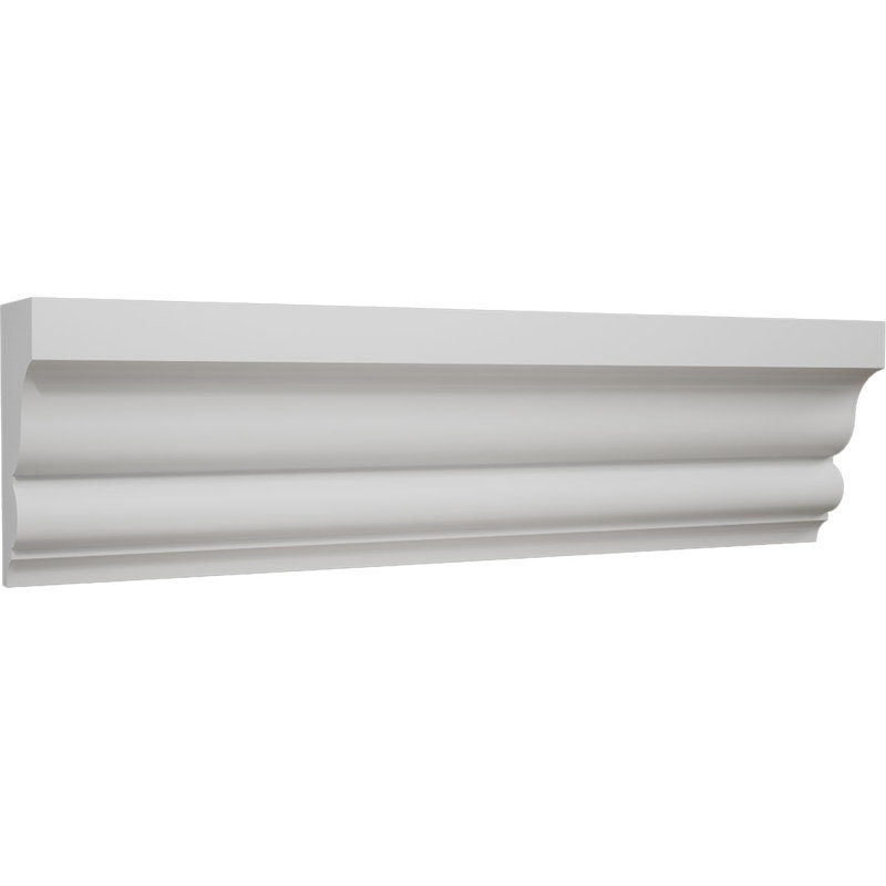 Moulure à bardeaux en PVC TrueCraft, H 2 3/4 po x P 1 3/8 po x L 96 po, blanc