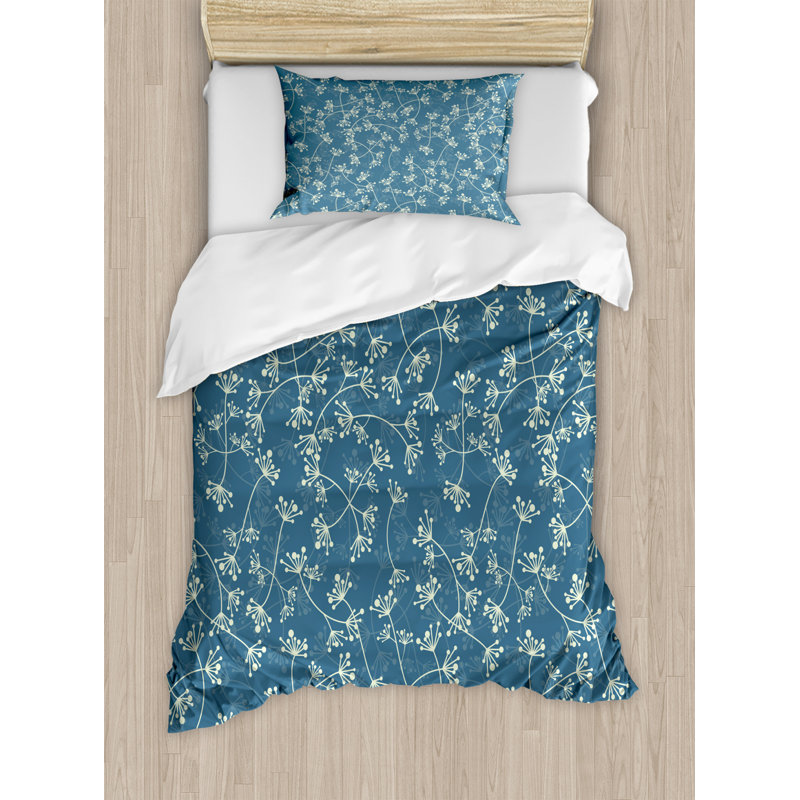 Traditional Polyester Floral Duvet Cover