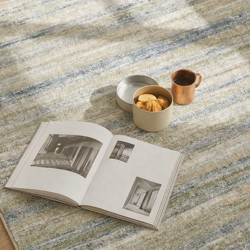 Abstract Area Rug, Rectangle 200 x 280 cm
