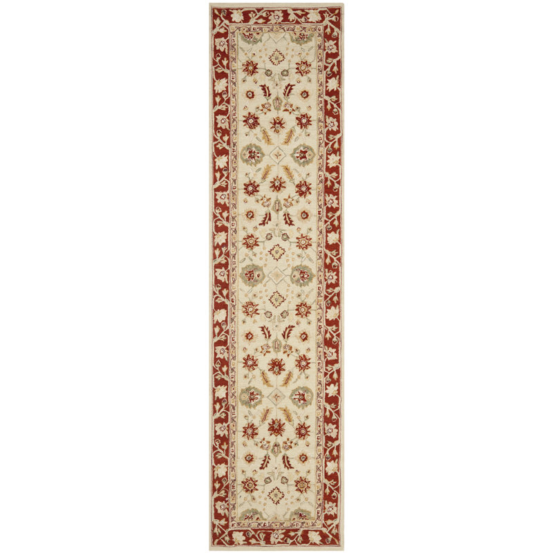 Chelsea Hand Hooked Wool Pile Oriental Rug, Runner 2'6" x 10'