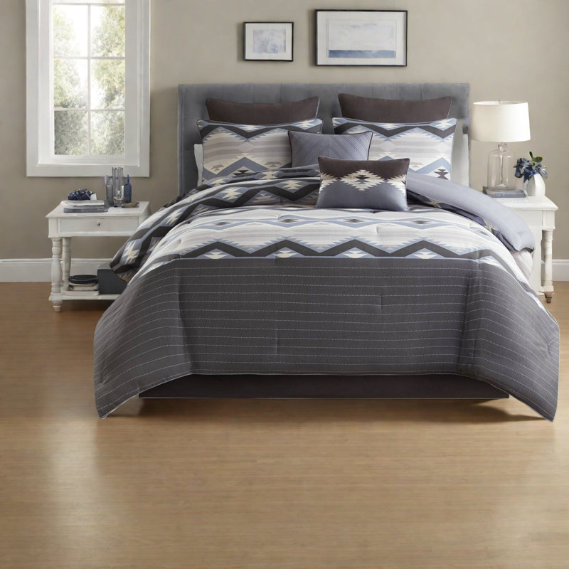 Pièce de literie pour grand lit en polyester rustique confort moderne pour la maison