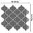 Metro Lantern 9-1/2 " x 10-3/4 " Porcelain Mosaic Floor and Wall Tile-55044773