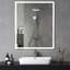 Miroir de meuble-lavabo mural 30 po x 36 po à DEL avec interrupteur tactile antibrouillard blanc / chaud / naturel réglable-1915450039