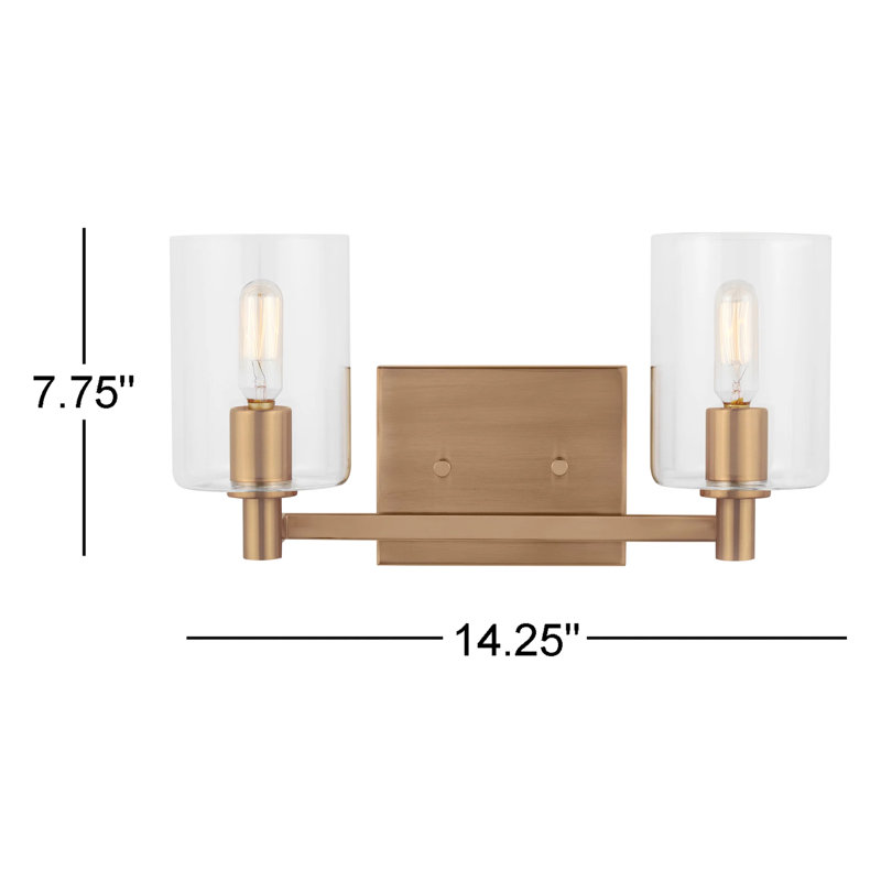 Fullton 2 - Light Vanity Light, Satin Brass