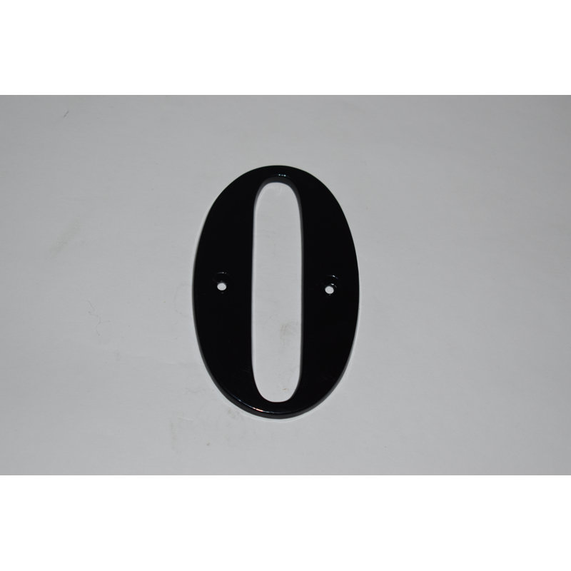Dravin 14cm H Metal House Number, 0
