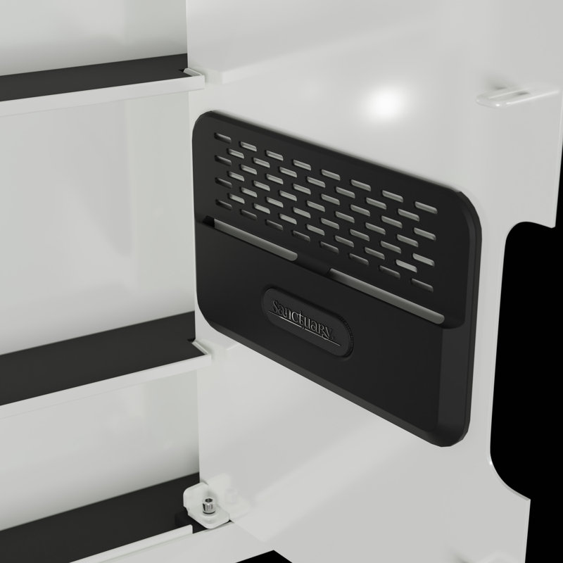 Sanctuary In-Wall Vault with Electronic Lock, White