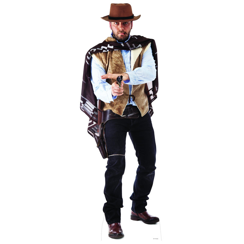 Accroche en carton cowboy